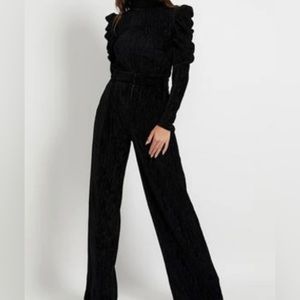 PatBo velvet textured turtleneck and pants